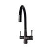 Смеситель для кухни с подключением фильтрованной воды Globus Lux LAZER GLLR-0903-11-GRAPHITE Черный