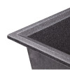 Мийка для кухні врізна Lidz 790x495 + Змішувач для кухні Lidz Aria 015F чорний матовий