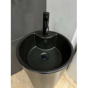 Умивальник підлоговий VBI Bolonia Black Matt чорний. Photo 3
