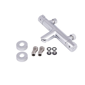Змішувач для ванни Qtap Inspai-Therm з термостатом хром. Photo 2
