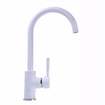 Смеситель для кухни Globus Lux LAZER белый