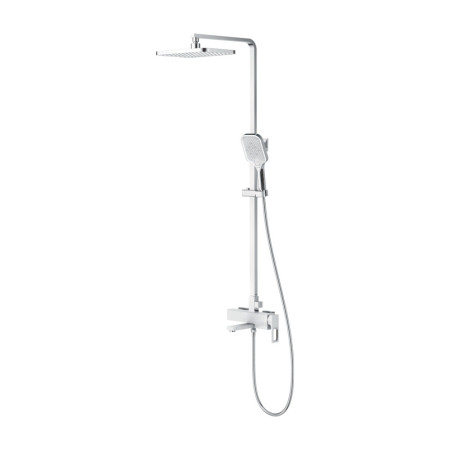 Душевая система Lamber 91271W белая с хромом