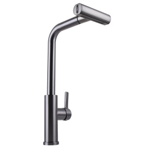Смеситель для кухни Globus Lux ALPEN SBT1-2044-GP из нержавеющей стали графит. Photo 3