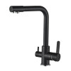 Смеситель для кухни с подключением фильтрованной воды Globus Lux LAZER GLLR-0444-10-BB Черный
