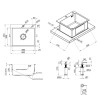 Мойка для кухни интегрированная Lidz H5045 нержавеющая сталь с дозатором