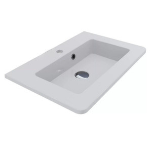 Умивальник врізний під стільницю Fancy Marble Annabelle 600 білий. Photo 3