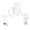 Унитаз напольный Qtap Swan Ultra Quiet сиденье Slim Duroplast Soft-close Quick relase белый