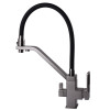 Смеситель для кухни с подключением фильтрованной воды Globus Lux LAZER GLLR-0900-11-01 Черный