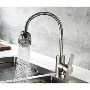 Смеситель для кухни из нержавеющей стали Lamber 11649. Photo 2