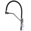 Смеситель для кухни с подключением фильтрованной воды Globus Lux GLLR-0700-L-00-01 Черный