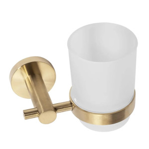 Стакан для зубных щеток Rea 322233 Brushed Gold. Photo 3