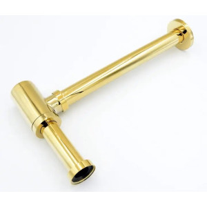 Сифон для раковини Granitan Gold золотий. Photo 3