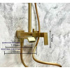 Душова колона зі змішувачем  Kant 009-J Brushed Gold матове золото