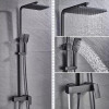 Душова система зі змішувачем для ванни Lamber 188 BLACK чорна