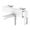 Смеситель для ванны Lamber 30271W белый с хромом