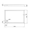 Душовий піддон Qtap Tern 120x80 білий