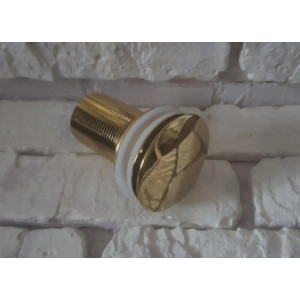 Донний клапан клік-клак Lamber Золотий з переливом і без переливу. Photo 3
