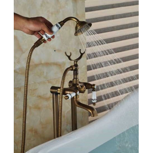 Підлоговий змішувач для ванни DECO Y03 - C11 бронза. Photo 2
