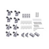 Душевая кабина Lidz Latwa раздвижная 80x80 с поддоном сатин