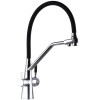 Смеситель для кухни с подключением фильтрованной воды Globus Lux GLLR-0700-L-00-01 Черный