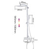Душова система Lamber G2417-8 Білий Хром
