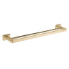 Держатель для полотенца VBI MARS BRUSHED GOLD двойной 54 см матовое золото