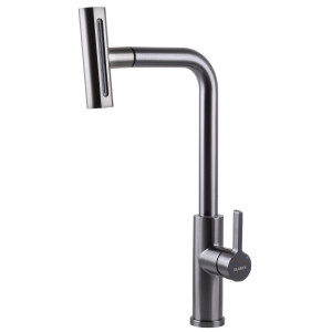 Смеситель для кухни Globus Lux ALPEN SBT1-2044-GP из нержавеющей стали графит. Photo 2