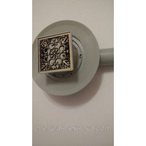 Трап для душу горизонтальний з сухим затвором Viega 583217 Decor 2047 Bronze