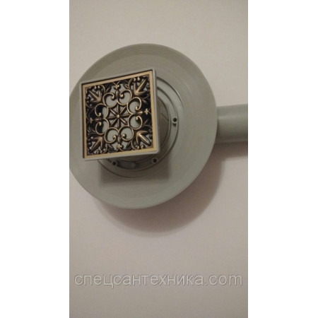Трап для душу горизонтальний з сухим затвором Viega 583217 Decor 2047 Bronze