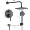 Душевая система скрытого монтажа Yoka Studio 30 Black + Box черная