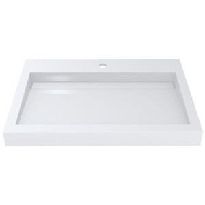 Умивальник (накладний) AGNESS 750 білий. Photo 2