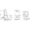 Унитаз напольный Qtap Crow Rimless сиденье Slim Duroplast Soft-close белый