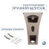 Умывальник напольный Qtap Crow 445x420x840 мм