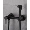 Смеситель для биде настенный  Black Mat SET Черный матовый