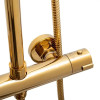 Душевая система Yoka Oman 25 Therm Gold с термостатом золото
