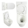 Унитаз напольный Qtap Virgo Ultra Quiet сиденье Slim Duroplast Soft-close Quick relase белый