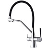 Смеситель для кухни с подключением фильтрованной воды Globus Lux GLLR-0700-L-00-01 Черный