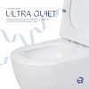 Унитаз напольный Qtap Jay Ultra Quiet​​​​​​​ сиденье Slim Duroplast Soft-close белый