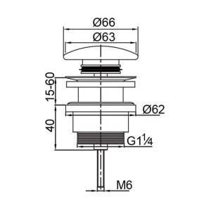 Донний клапан клік-клак VERAGIO VR.SBR-8005 BR бронза. Photo 2