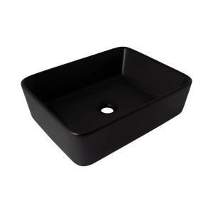 Умывальник накладной Qtap Tern 480х370х135 мм черный
