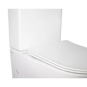 Унітаз підлоговий Qtap Stork/Swan Rimless сидіння Slim Duroplast Soft-close білий. Photo 2