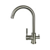 Смеситель для кухни Globus Lux LAZER GLLR-0333-8-StSTEEL с подключением фильтрованной воды сатин
