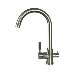 Смеситель для кухни Globus Lux LAZER GLLR-0333-8-StSTEEL с подключением фильтрованной воды сатин. Photo 2