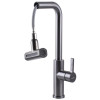 Смеситель для кухни Globus Lux ALPEN SBT1-2044-GP из нержавеющей стали графит