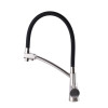 Смеситель для кухни с подключением фильтрованной воды Globus Lux LAZER GLLR-0700-8-STSTEEL Черный