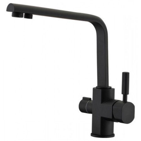 Смеситель с подключением фильтрованной воды 2 в 1 Kaiser Decor 40144-9 Черный матовый