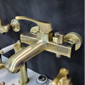 Смеситель для ванны Lamber 14300 бронза. Photo 2