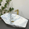 Раковина накладная VBI Venezia Granit Glossy белая