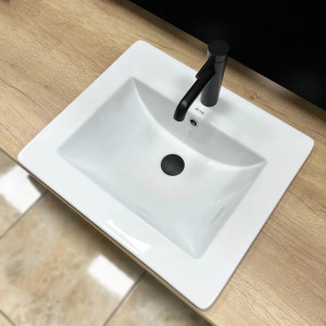 Умивальник врізний VBI Ferrara 50 White білий. Photo 3