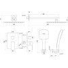 Душевая система скрытого монтажа Globus Lux SMART GLM-205 хром